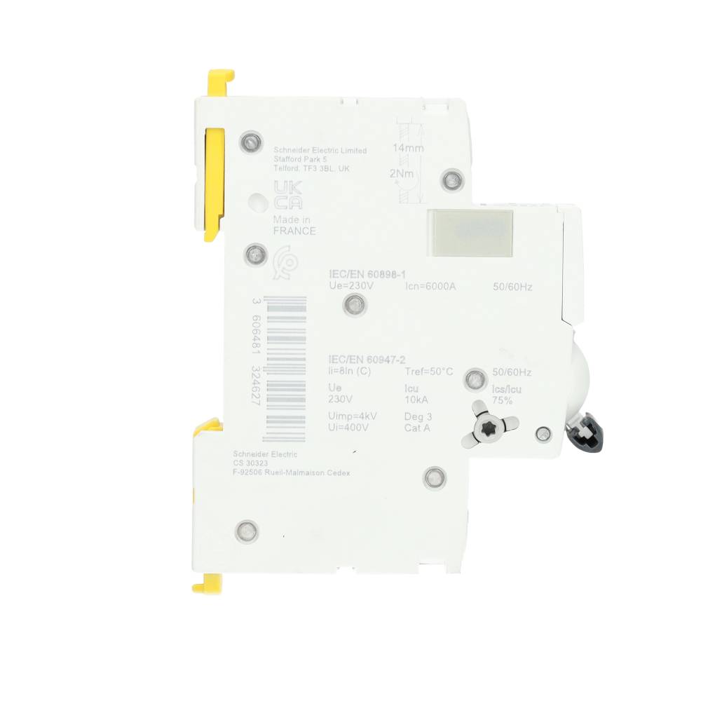 Miniatuur van Schneider Electric installatieautomaat 1-polig+nul 16A C-kar (A9P54616)