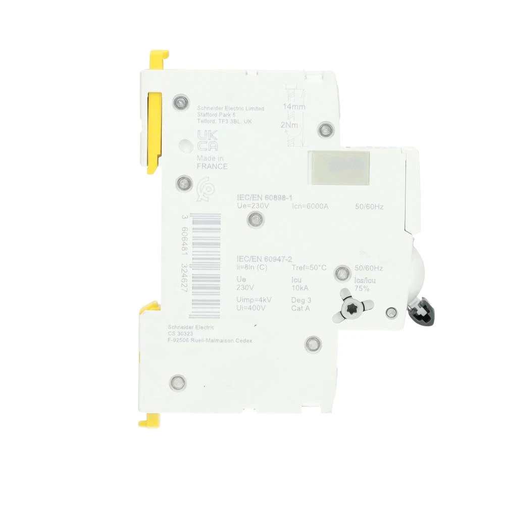Miniatuur van Schneider Electric installatieautomaat 1-polig+nul 16A C-kar (A9P54616)