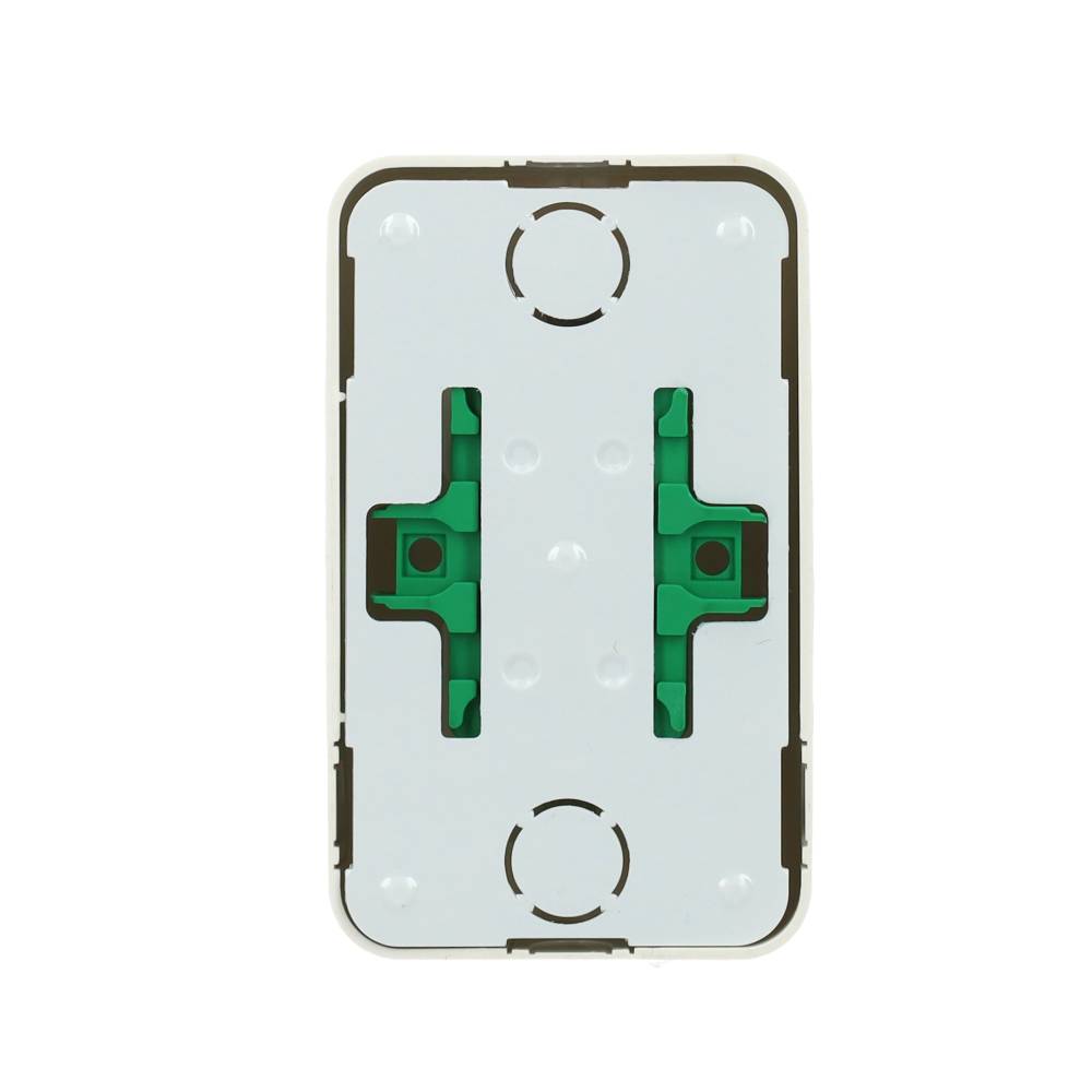 Miniatuur van Schneider Electric Contura opbouw 2-voudig wandcontactdoos met randaarde 16A 250V - arctic wit (395404)