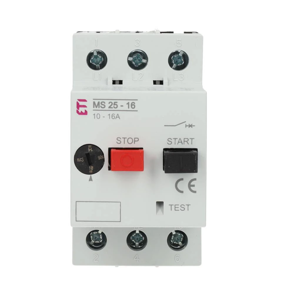 ETI motorbeveiligingsschakelaar MS25-16 10 - 16A (4600110)