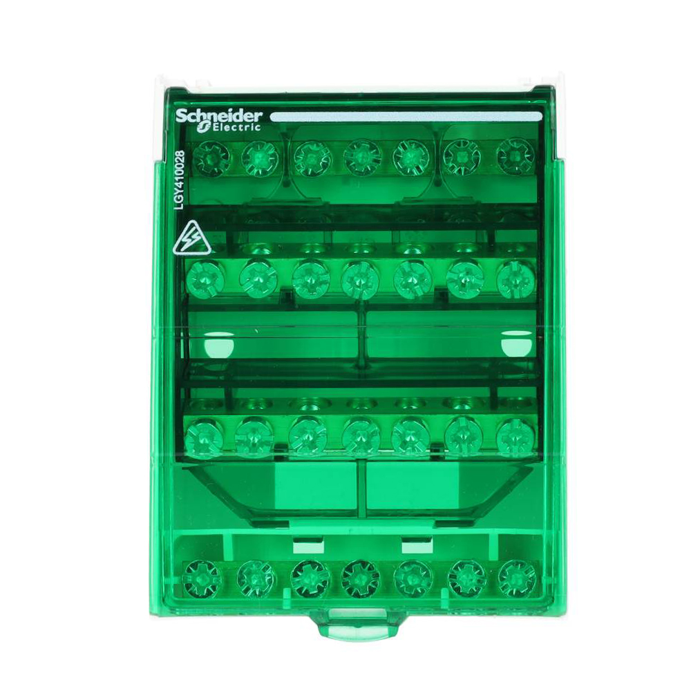 Schneider Electric aansluitblok 4-polig 100A 4X7 aansluitingen (LGY410028)