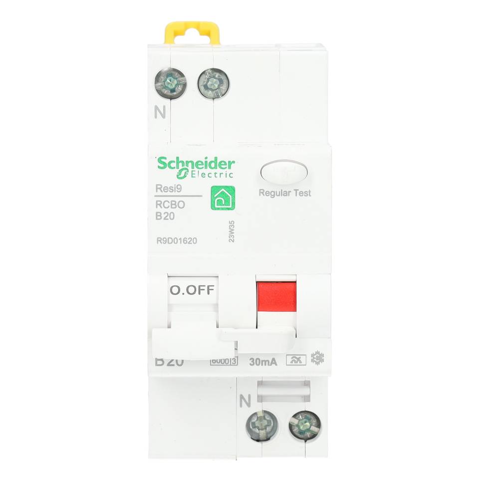 Miniatuur van Schneider Electric aardlekautomaat 1-polig+nul 20A B-kar 30mA (R9D01620)