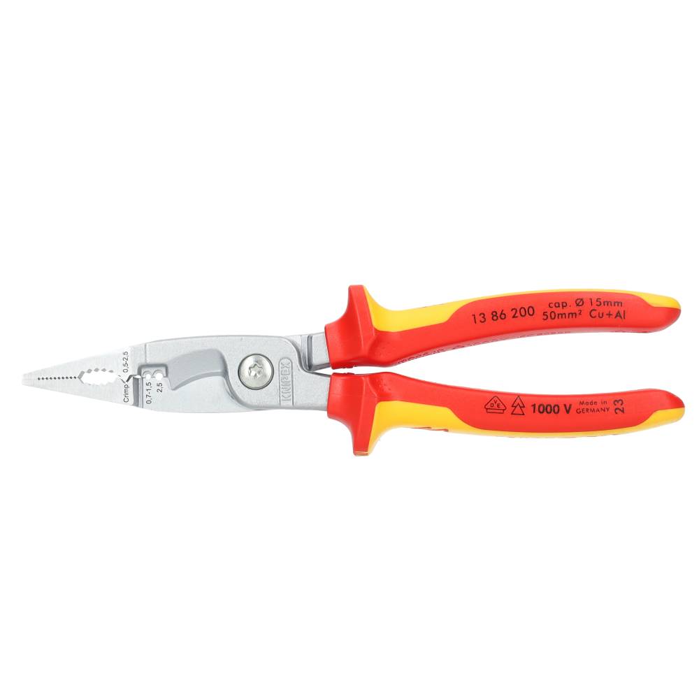 KNIPEX multifunctionele 6 in 1 combinatietang elektro 200mm (1386200)