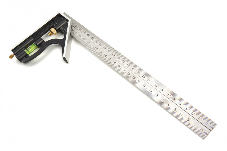 Miniatuur van HBM verstelbare combinatie winkelhaak met libel 30cm (10170)