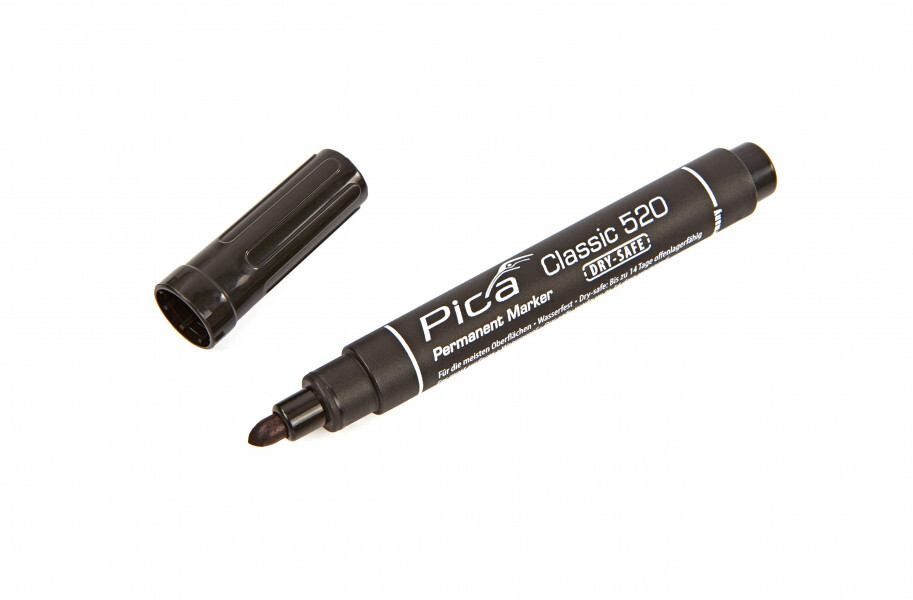 Miniatuur van Pica permanente marker 1-4mm rond zwart - per 10 stuks (PI52046)