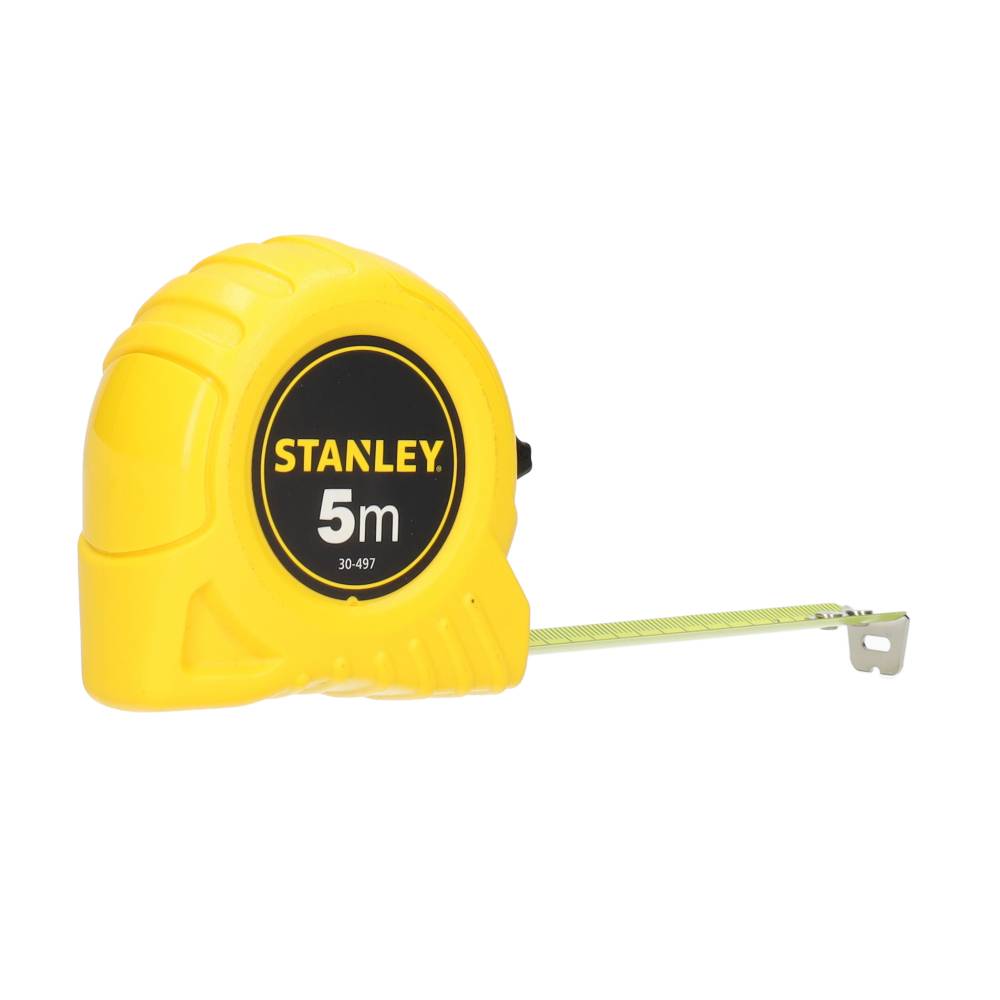 Miniatuur van Stanley rolbandmaat rolmaat met stop 5m 19mm geel met clip (0-30-497)