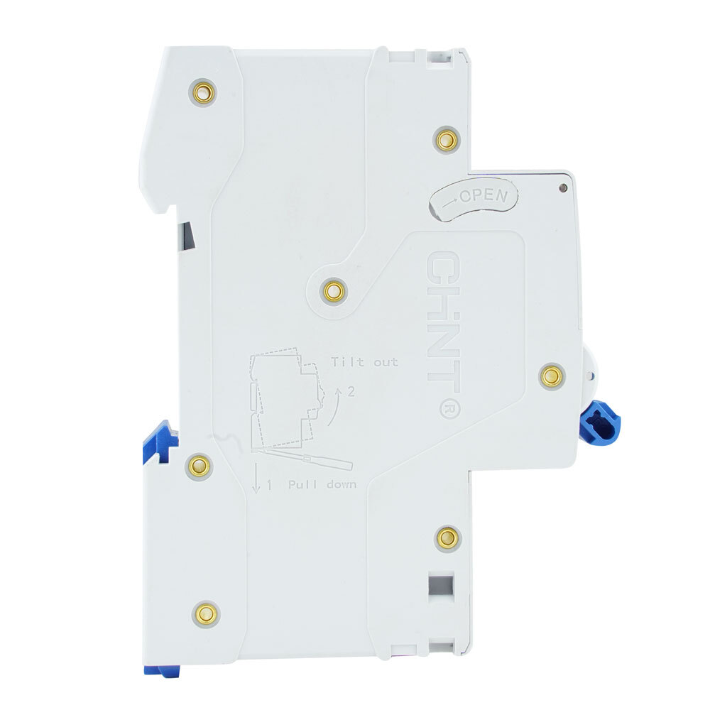 Chint aardlekautomaat 1-polig+nul 10A C-kar 30mA (689006)