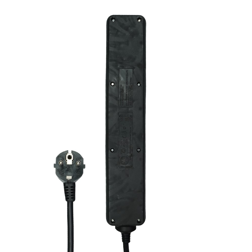 Miniatuur van EMhub stekkerdoos zwart 6-voudig 5 meter (4087029)