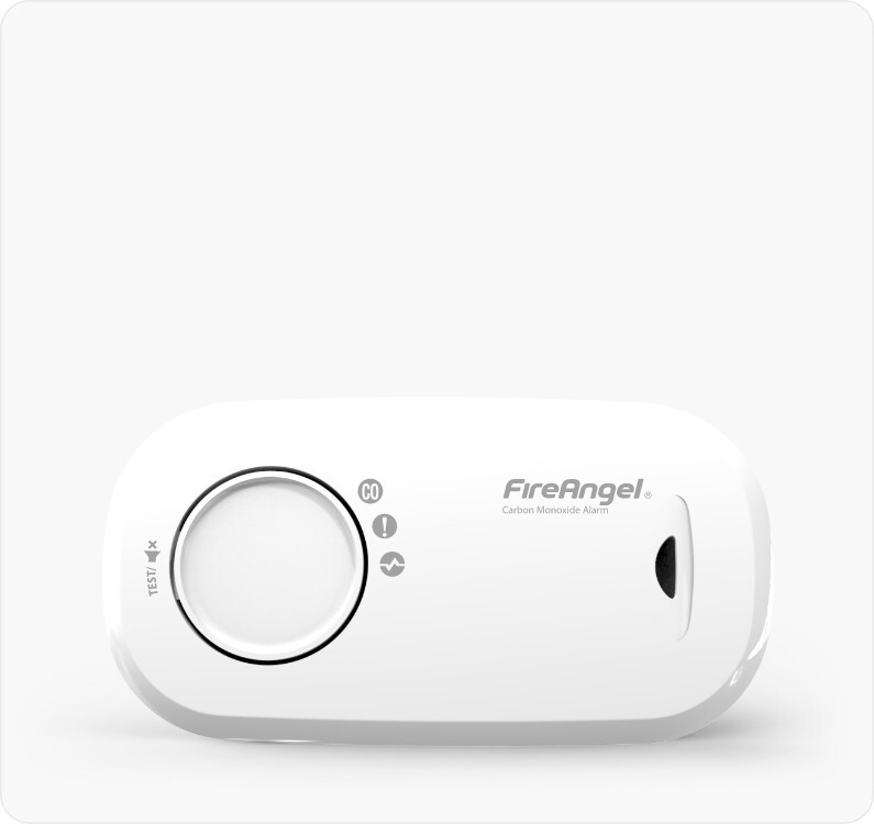 FireAngel koolmonoxidemelder 5-jarige 2x1,5V vervangbare batterij - wit (FA3313-EUX10)