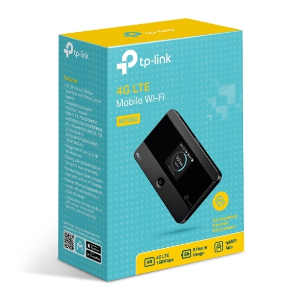 Miniatuur van TP-LINK 4G Mi-Fi Hotspot met display 150Mbps 4G LTE Modem (M7350)