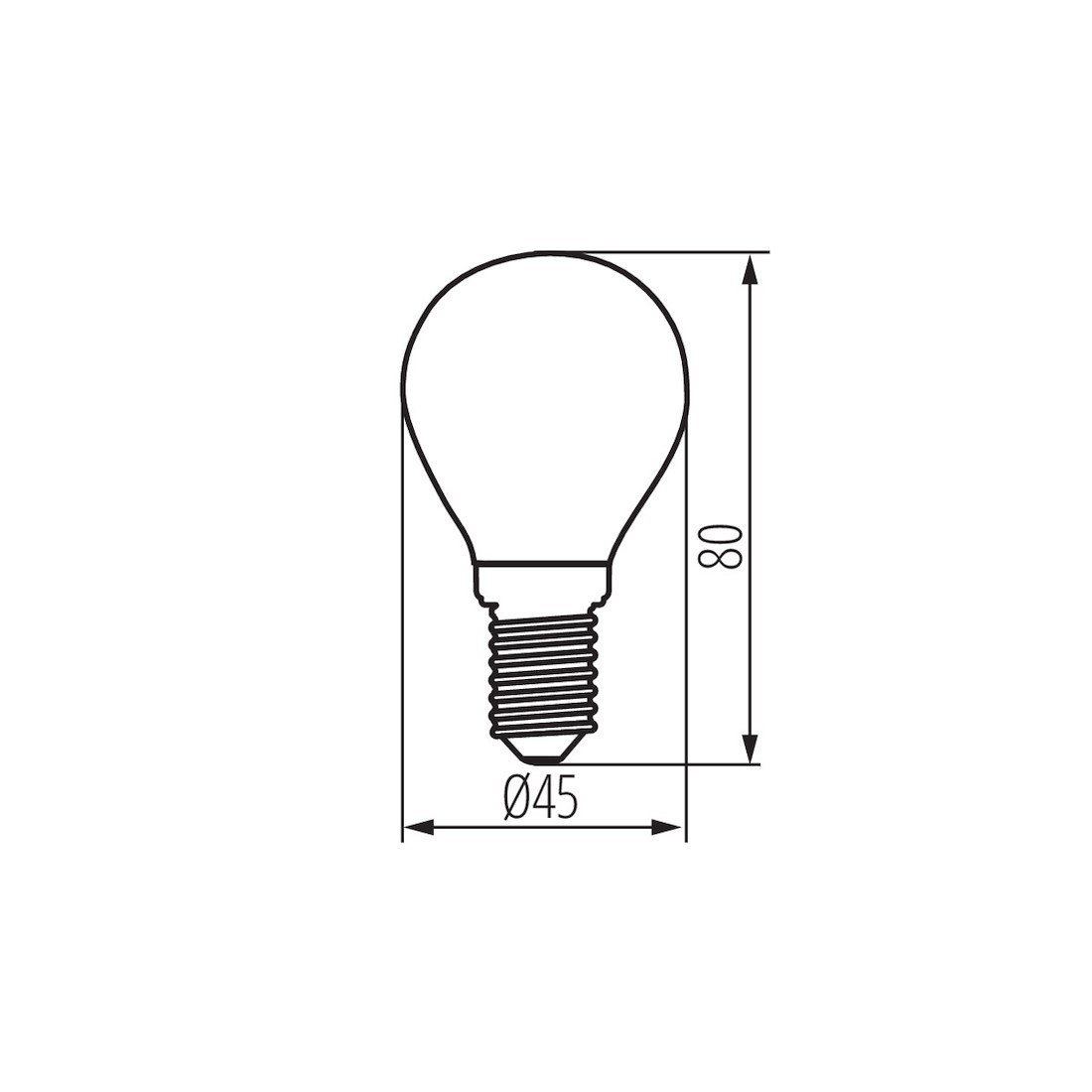 Miniatuur van Kanlux LED lamp peer E14 4.5W 470lm warm wit 2700K (29626)
