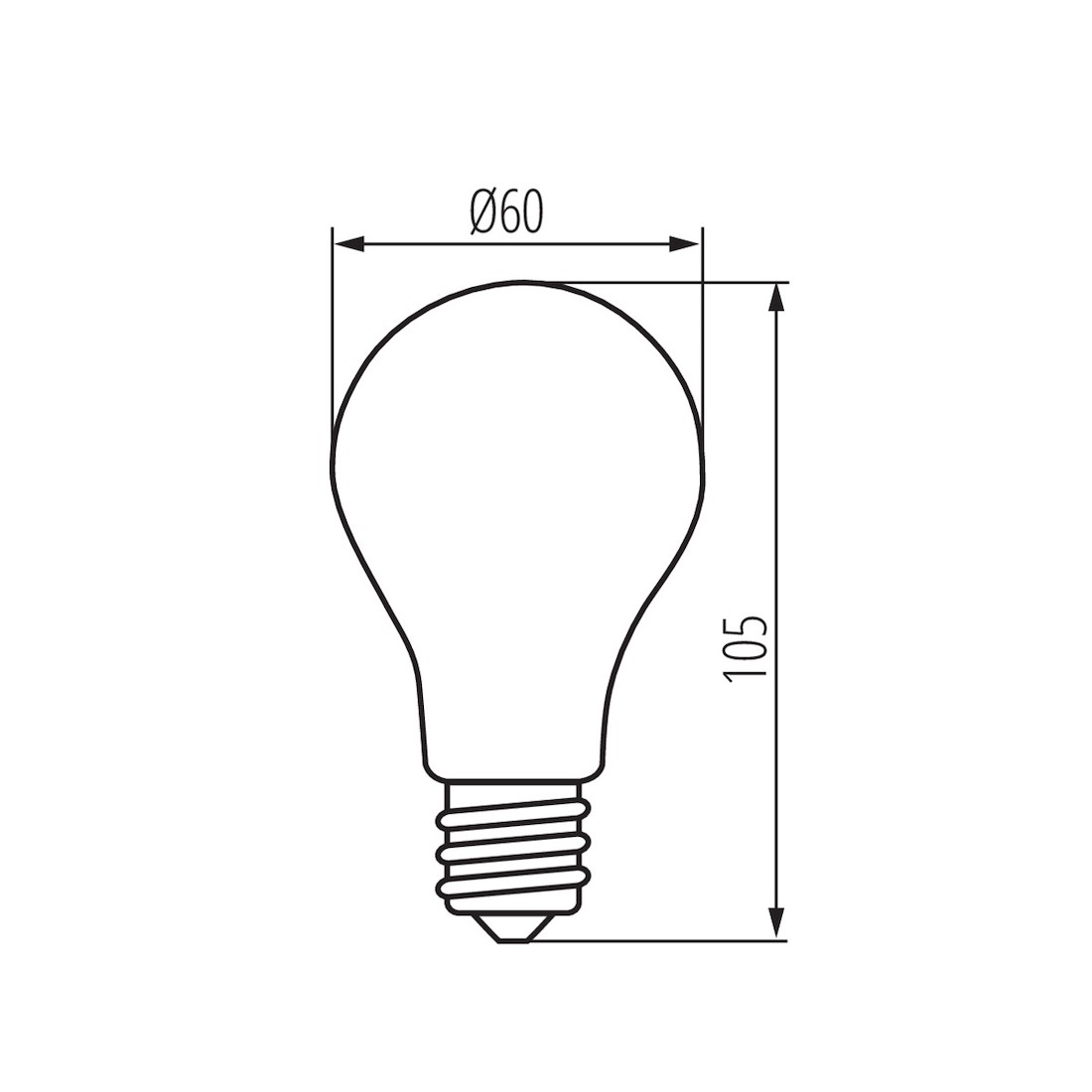 Miniatuur van Kanlux LED lamp filiament peer E27 7W 810lm warm wit 2700K (29601)