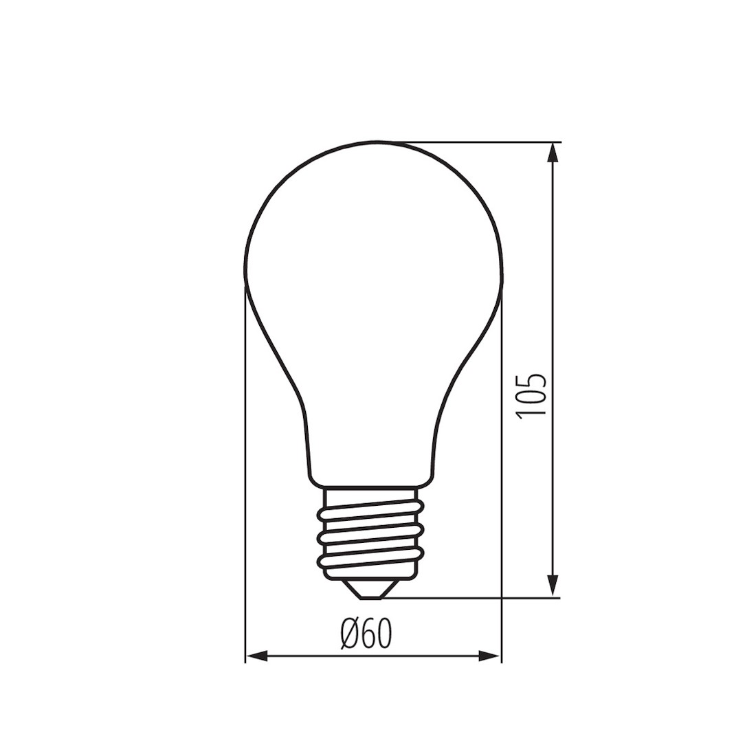 Miniatuur van Kanlux LED lamp E27 peer 10W 1520lm helder wit 4000K (29616)