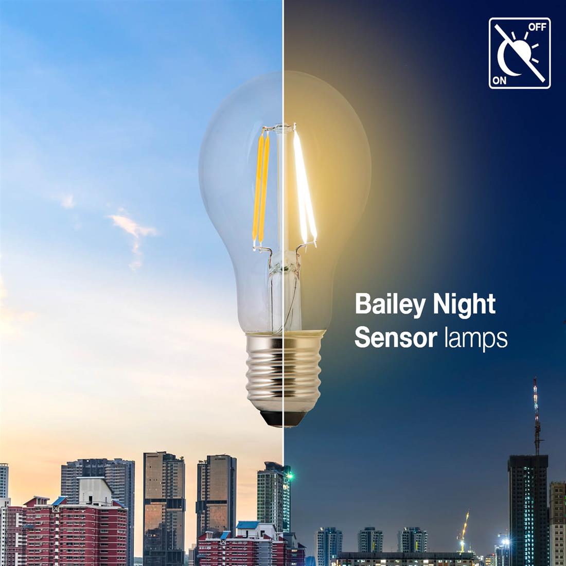 Bailey LED lamp filament peer E27 4W 400lm warm wit 2700K (141864)