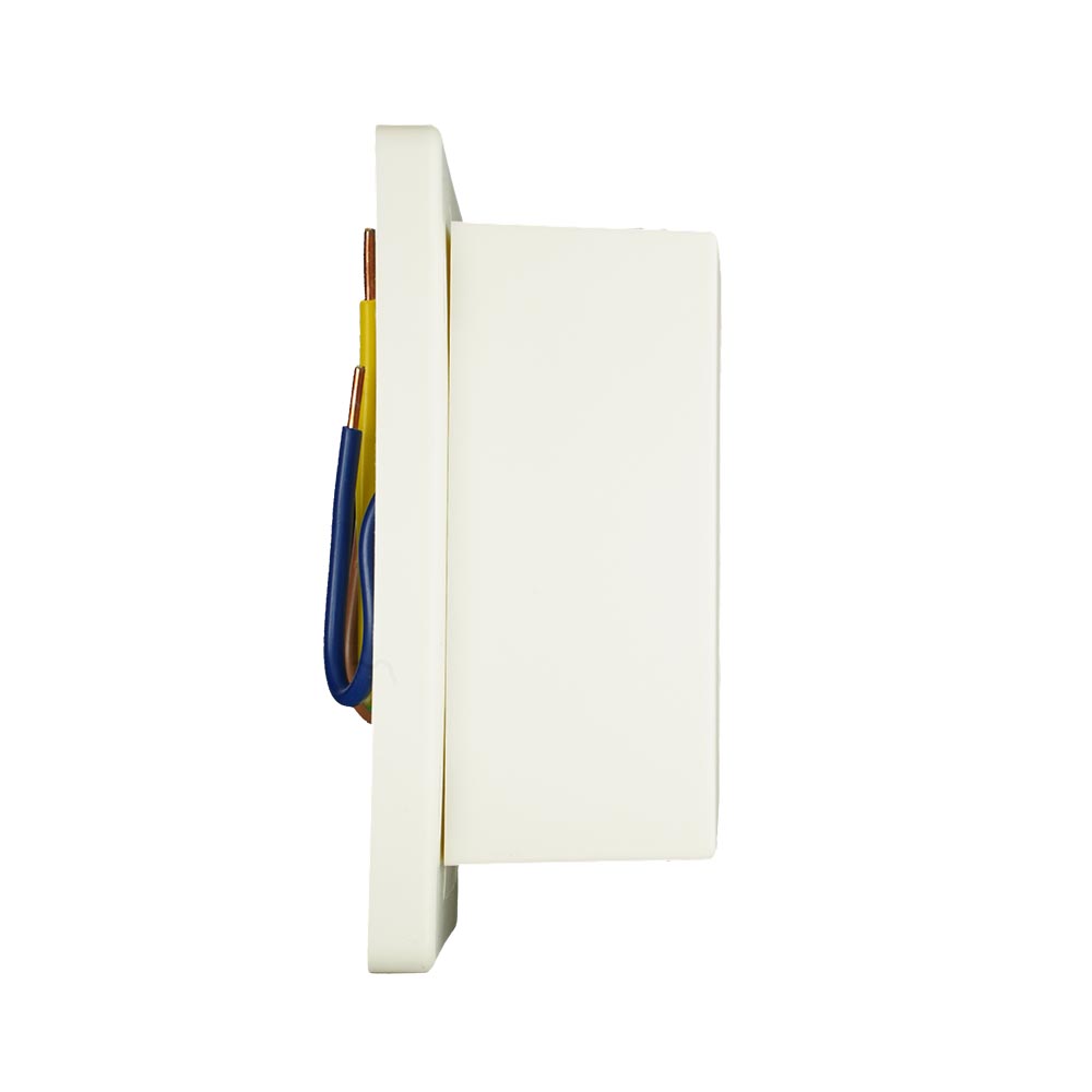 Miniatuur van Power universele deksel met 2-voudige stopcontacten wit 73x125mm bedraad (2072 000)