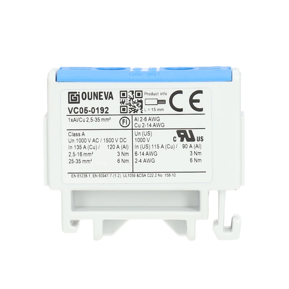 Miniatuur van Ouneva aansluitklem 1-voudig blauw 2,5-35 mm² (O-VC05-0192)