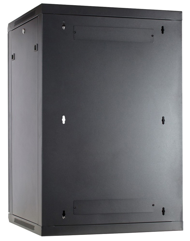 18U Wandkast met glazen deur 600x600x900mm (DS6618-WAND)