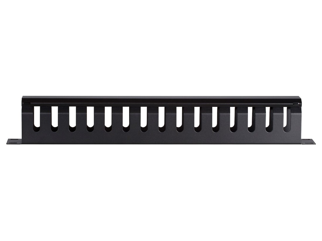 Miniatuur van Metalen kabelgoot/houder met schuifbare bedekking plaat voor 19 inch patchkast - 1U (DS-1902)