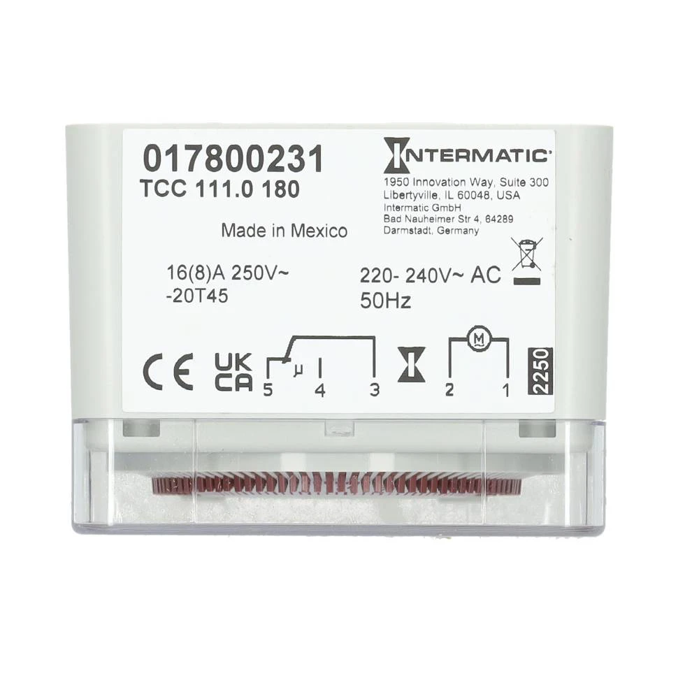 Intermatic TCC 111 analoge universele schakelklok 24 uurs zonder clickbevestiging (TCC 111)