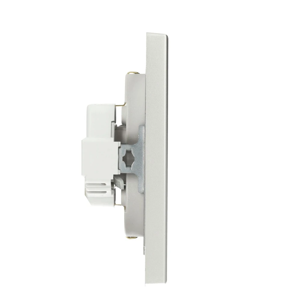 Miniatuur van JUNG stopcontact 2-voudig met randaarde 16A 250V - LS990 edelstaal (ES5015KI-L)
