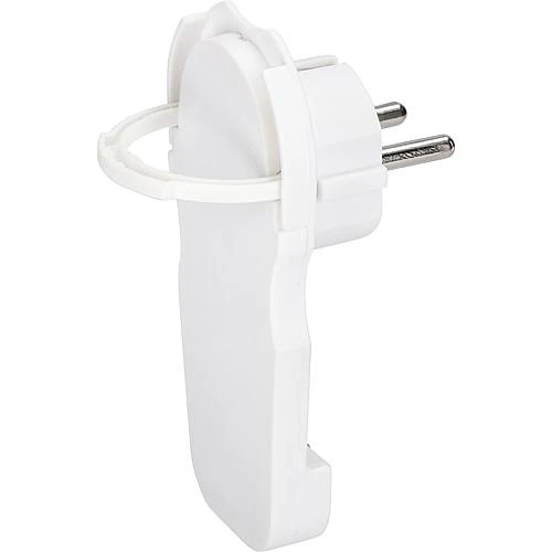 Miniatuur van REV Ritter stekker extra plat haaks - wit (0018260100)