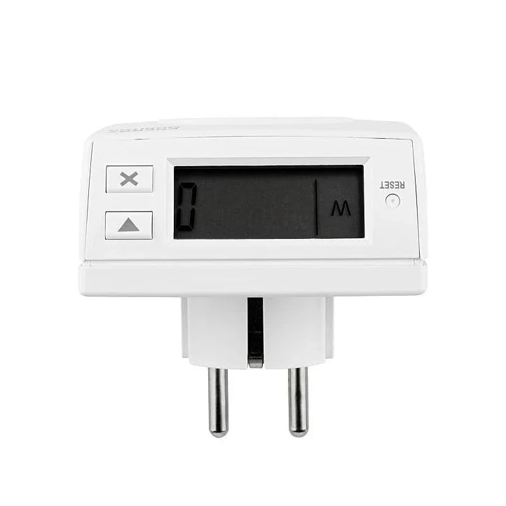 Miniatuur van REV Rittel digitale energiemeter kWh meter vierkant met kinderbeveiliging 3680W - wit (0025810112)
