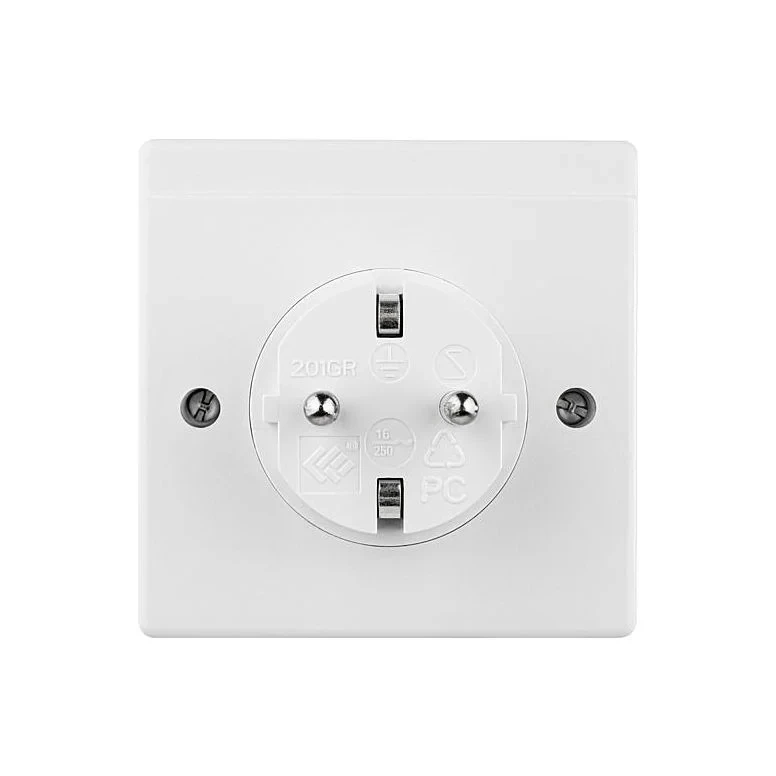 Miniatuur van REV Rittel digitale energiemeter kWh meter vierkant met kinderbeveiliging 3680W - wit (0025810112)