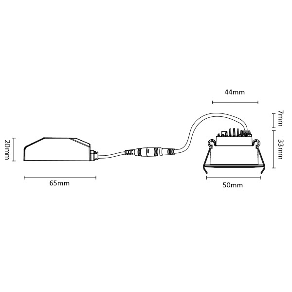 Miniatuur van INTERLight inbouwspot kantelbaar dimbaar rond zwart 4W 230lm 2700K incl. driver Ø50mm - zaagmaat Ø44mm IP44 (IL-DCM4TK27B)