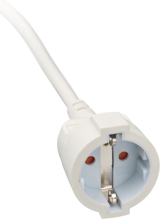 Miniatuur van BRENNENSTUHL verlengsnoer 3 meter H05VV-F 3x1.5 met platte stekker en contrastekker - wit (1168980230)