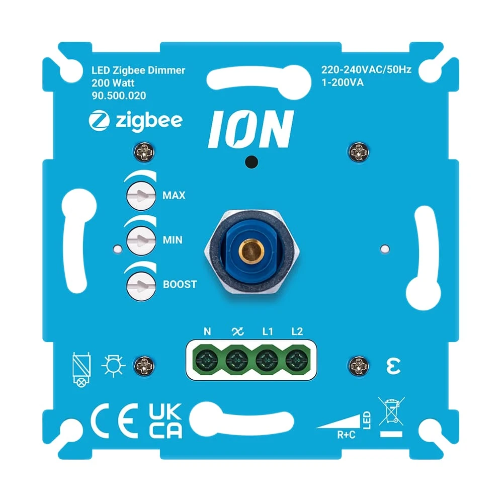 ION industries universele LED Zigbee (Hue compatible) draaidimmer 0.3-200W (90.500.020) main product photo