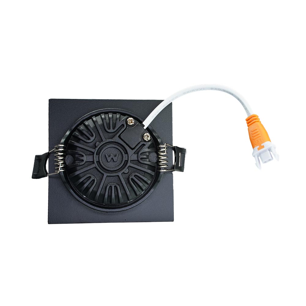 Miniatuur van LED Republic waterdichte inbouwspot vierkant zwart 5W 450lm 2000K-3000K DTW incl. driver IP65 zaagmaat Ø75mm - diameter 85mm