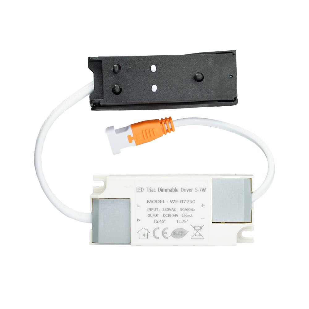 Miniatuur van LED Republic waterdichte inbouwspot vierkant zwart 5W 450lm 2000K-3000K DTW incl. driver IP65 zaagmaat Ø75mm - diameter 85mm