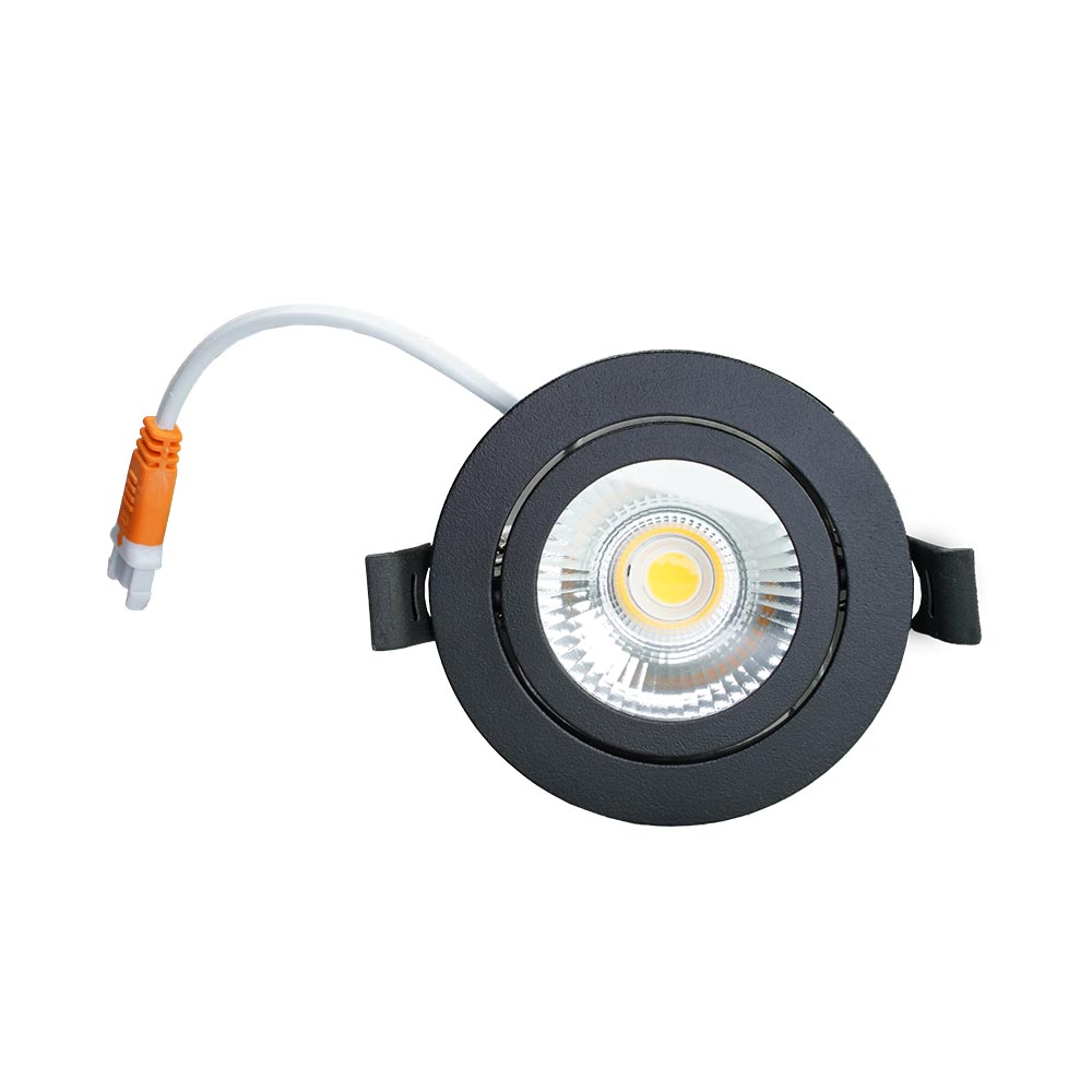 Miniatuur van LED Republic waterdichte inbouwspot rond zwart 5W 450lm 2000K-3000K DTW incl. driver IP65 zaagmaat Ø75mm - diameter 85mm