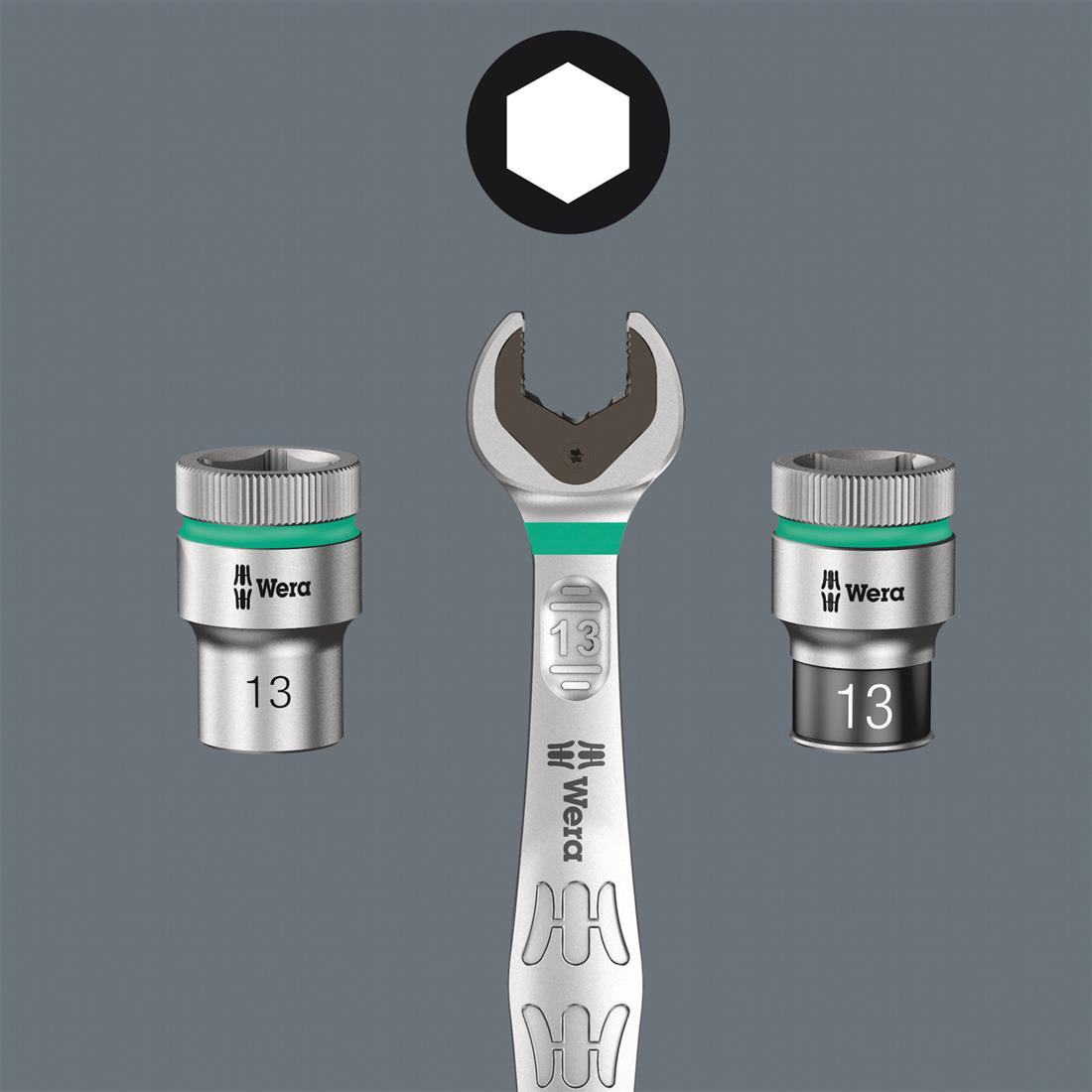 Wera ringratel steeksleutel 17mm Joker (05073277001)