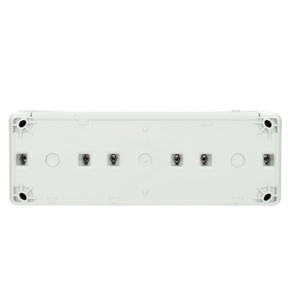 Miniatuur van Gira stopcontact met klapdeksel 3-v horizontaal KD SW opbouw grijs (478930)