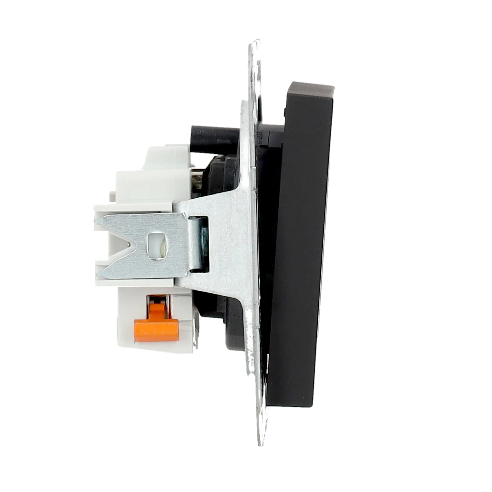 Gira stopcontact met aardpen en shutter - systeem 55 zwart mat (4485005)