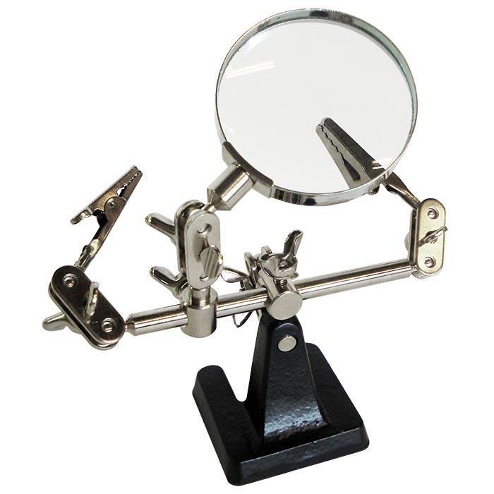 Miniatuur van Stannol vasthoudhulp derde hand inclusief 2 draaibare armen en vergrootglas (99041417)