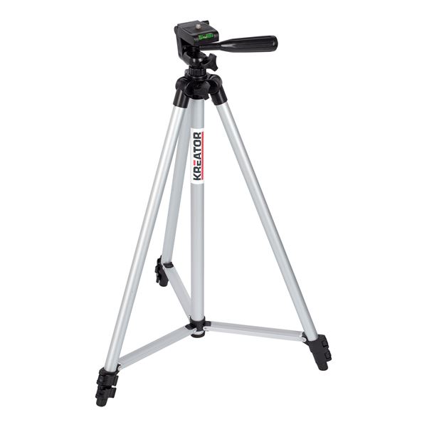 Kreator opklapbaar aluminium statief met waterpas 50-152cm met foudraal (KRT706900)