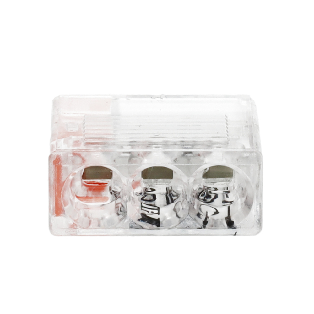 Miniatuur van EMhub mini lasklem 3-voudig 2,5mm2 oranje per 100 stuks