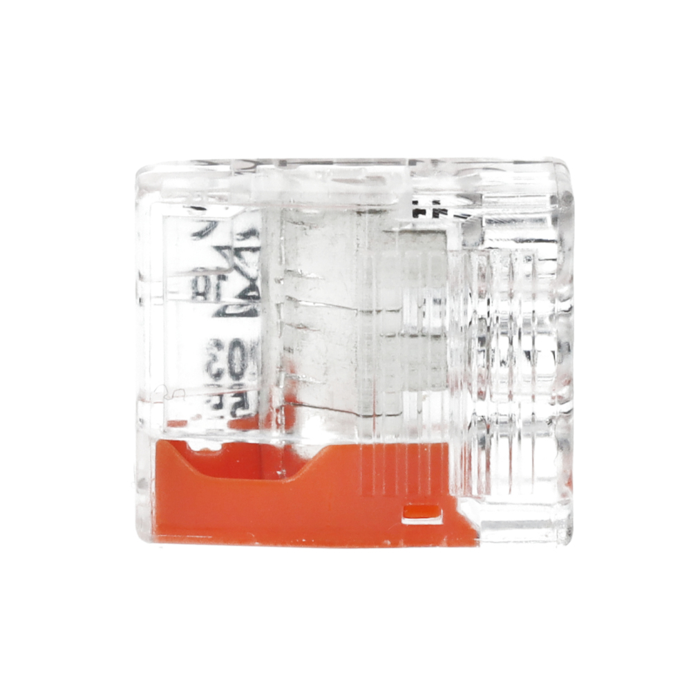 Miniatuur van EMhub mini lasklem 3-voudig 2,5mm2 oranje per 100 stuks