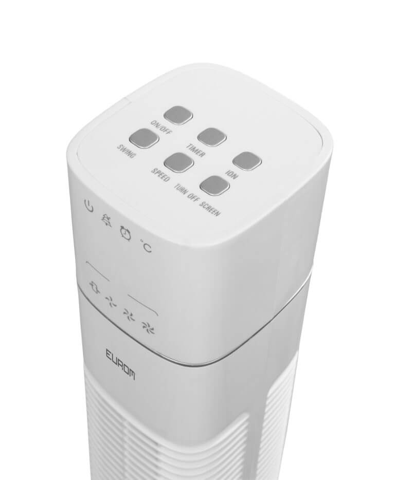Miniatuur van Eurom torenventilator zwenkbaar met 3 standen met timer en afstandsbediening - wit (385571)