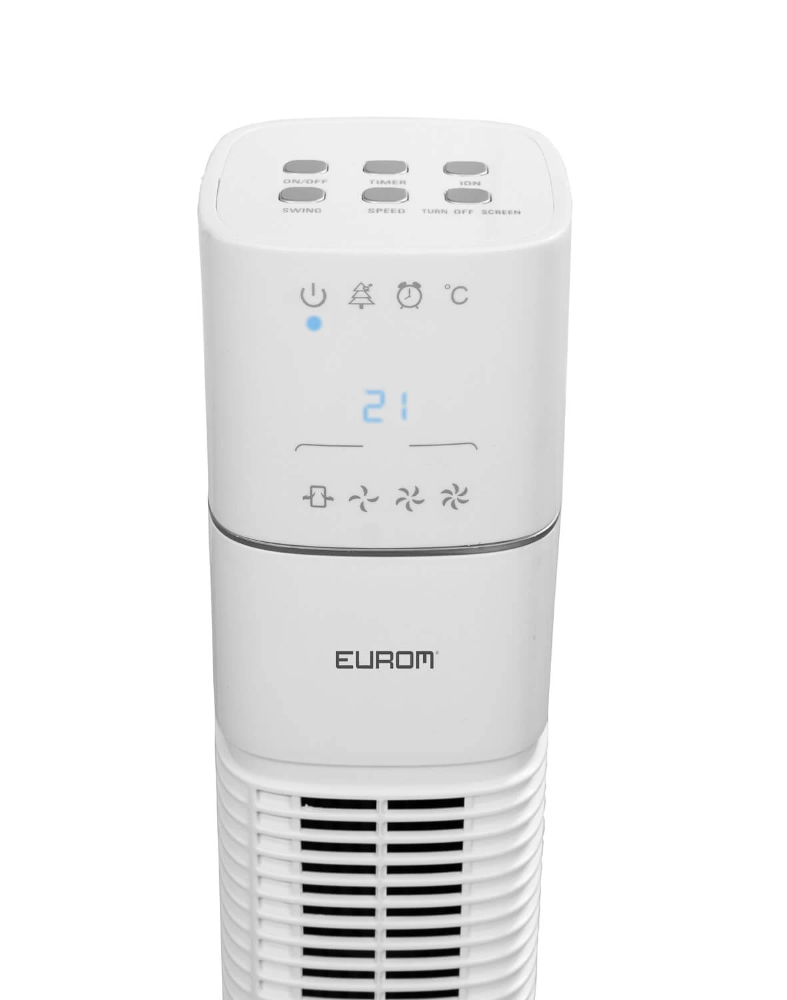 Miniatuur van Eurom torenventilator zwenkbaar met 3 standen met timer en afstandsbediening - wit (385571)