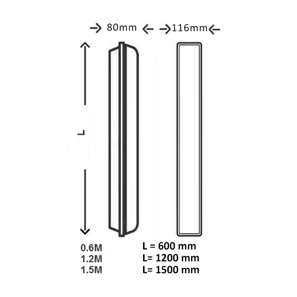 Miniatuur van INTERLight LED waterdicht armatuur 32W 4500lm 120cm IP66 (IL-WP12033K4)