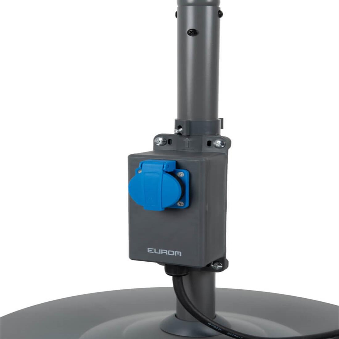 Miniatuur van Eurom vloerstandaard voor terrasverwarmer tot 175cm met 5 meter kabel en stopcontact (334029)