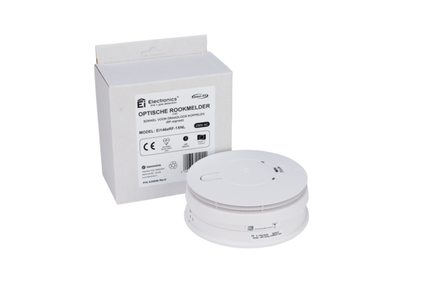 Miniatuur van Ei Electronics optische rookmelder 230V incl. back-up batterij en RF sokkel - draadloos koppelbaar (Ei146eRF)