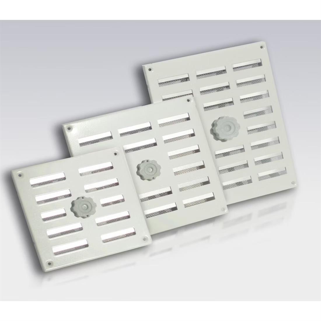 Miniatuur van WEHA schuifrooster aluminium met vliegengaas 245x195mm - wit (24032520 W)