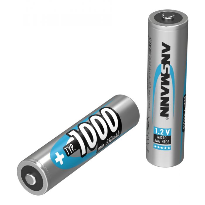 Ansmann oplaadbare batterij NiMH AAA 1.2V 1.000mAh - verpakking per 4 stuks (5030882)