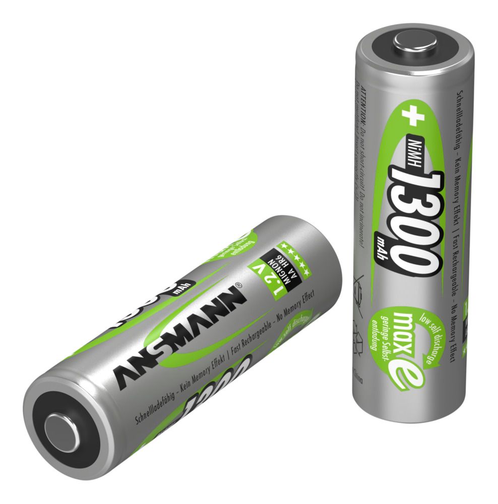 Miniatuur van Ansmann oplaadbare batterij NiMH AA 1.2V 1.300mAh - verpakking per 4 stuks (5030792)