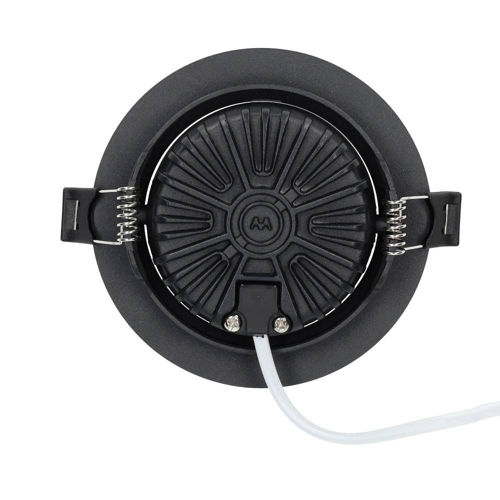 Miniatuur van LED Republic waterdichte inbouwspot rond zwart 10W 1.000lm 2000K-3000K DTW incl. driver IP65 zaagmaat Ø90mm - diameter 104mm