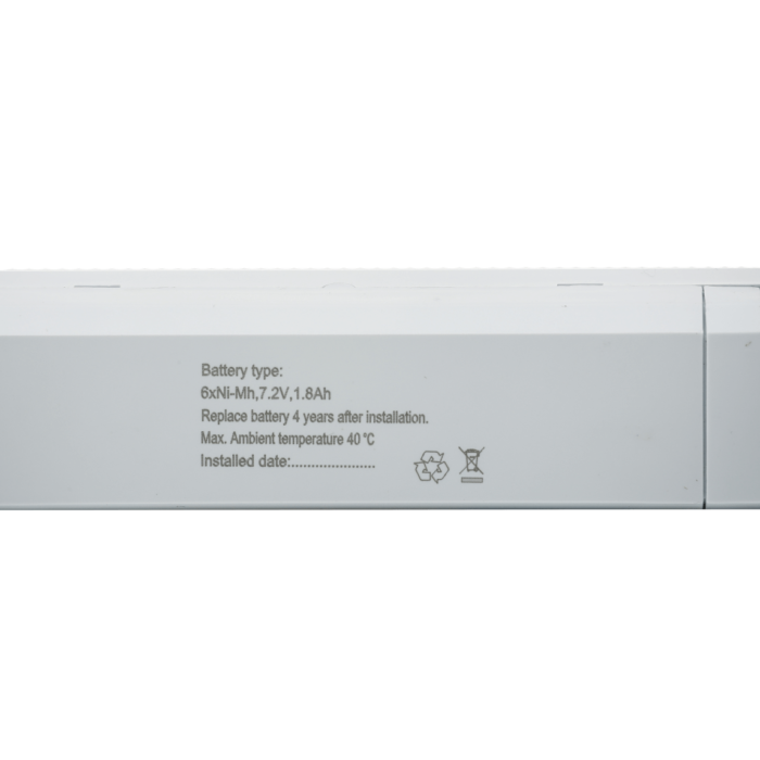 Miniatuur van ION industries noodverlichting inbouw mini 3h auto test IP20 - wit (60.100.040)